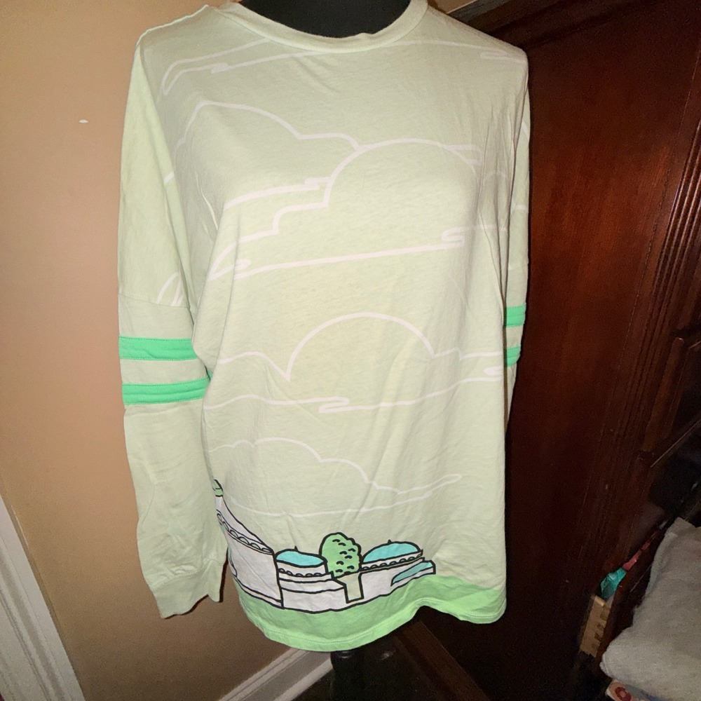 Our Universe Star Wars Naboo Spirit Jersey Long Sleeve Shirt M Green Excellent‎